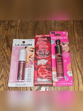 Liquid Blushlighter, Liquid Blush & Blush Butter Balm BNIB